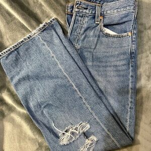 Levi’s rib cage straight ankle Jeans